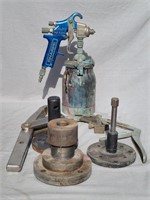 Spray gun, pullers and more
