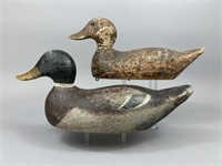 Evans Pr of Mallard Duck Decoys