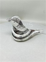 8 " art glass bird