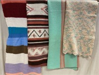Selection of Crocheted Blankets