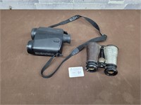 Two binoculars (one antique)