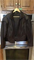 Leather Jacket unsure size some wear