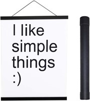 A3908  Magnetic Poster Hanger Frame, 34" Black