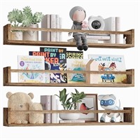 Fixwal Nursery Book Shelves, 23.6 Inch Floating
