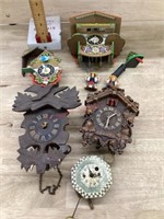 5- Miniature clocks   (need repairs(
