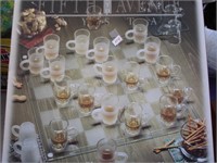 Glass Mini Mug Checker Set