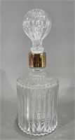 Crystal and Silverplate Decanter