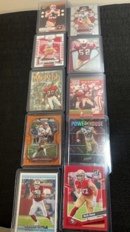 Group of 49ers Cards, Christian McCaffrey, George