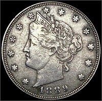 1889 Liberty Victory Nickel NEARLY UNCIRCULATED