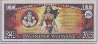 Wonder Woman 1941 2015 One Million Dollar Note