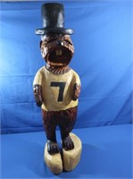 Wood Carved Ground Hog (Punxy Phil) w/Top Hat 31"