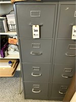 Grey 4-Drawer Filing Cabinet