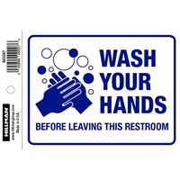 $25 6PK Wash Your Hands Sign A107