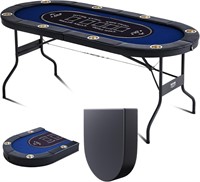 VEVOR Foldable Poker Table for 8 Player,