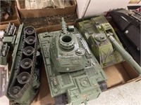 BOX OF ARMY TOYS