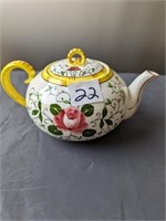 Rooster & Roses Teapot