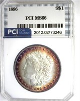 1896 Morgan MS66 LISTS $450