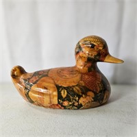 Ceramic Duck All-Over Floral Pattern