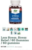 Less Stress, Stress Relief / 60 Gummies / 60
