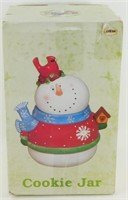 * NIB Snowman Cookie Jar