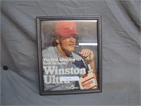 Framed Vintage Winston Cigarette Advertisement