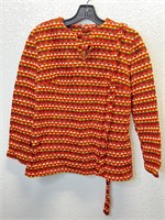 Vintage 1970’s Femme Cinch Waist Knit Blouse