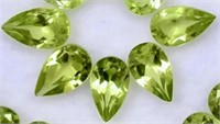 5 pieces of Natural Peridot 8 x 5 mm