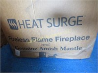 amish fireless flame fireplace