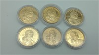 Proof Sacagawea Dollar Coins lot of 6