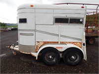1980 Homemade livestock trailer; approx. 9'; tande