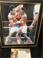 Muhammad Ali signed photo 8x10 framed