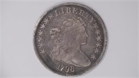 1798 Draped Bust Silver $ Large Eagle