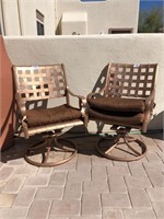 2 Metal Patio Rocking Chairs