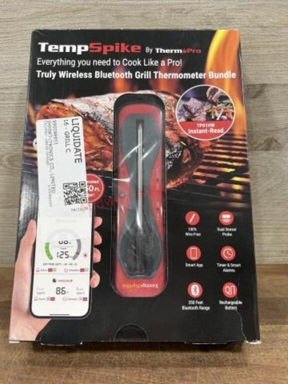 Tempspike wireless Bluetooth grill thermometer