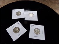 3-1935 & 1-1936 Indian nickels