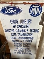 Tin Ford Mechanic Dealership Sign 700x1500