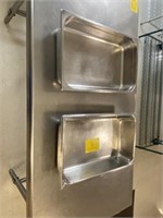 2- Stainless Steel Warmer Pans