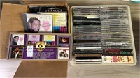 CD’s & cassette tapes- variety of- 2 box lots