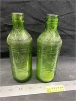 2 - 1968 7Up Bottles