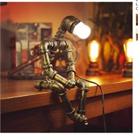 Steampunk Table Lamp, Industrial Robot Lamps for