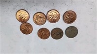 Canadian pennies