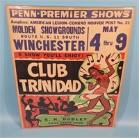 Club Trinidad Molden Showgrounds Adv Poster