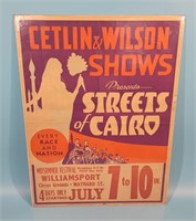 Cetlin & Wilson Shows Streets of Cairo Poster Mids