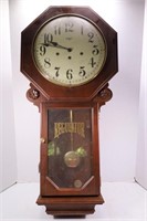 BALDWIN KEY WIND WALL CLOCK MODEL W216CHY- 33"