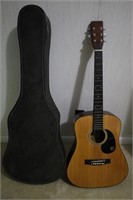 KAY ACOUSTIC GUITAR WITH CASE & ACCESSORIES -MODEL