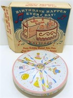 * Happy Birthday Musical Cake Plate - Rotates &