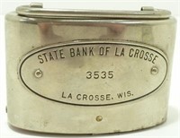 Vintage Portable Safe/Bank from State Bank of La