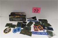 Military Patches & Paint Set