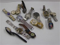 Lot of (14) Men's watches including Gruen,