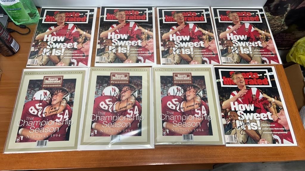 Signed autographs Huskers  sports illustrated lot